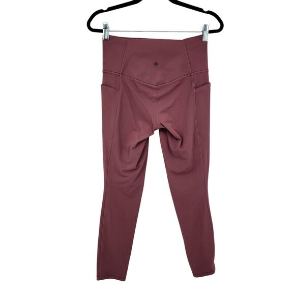 Athleta Salutation Stash Pocket II 7/8 Tight Crushed Berry Yoga Size Small - Picture 4 of 5